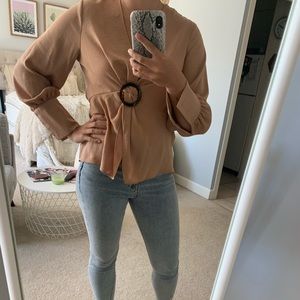 TOPSHOP Twisted Blouse